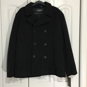 Kenneth Cole Reaction Wool Pea Coat XL